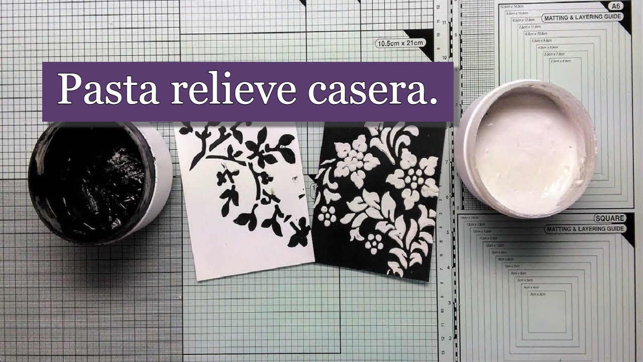 Pasta relieve casera, paso a paso.