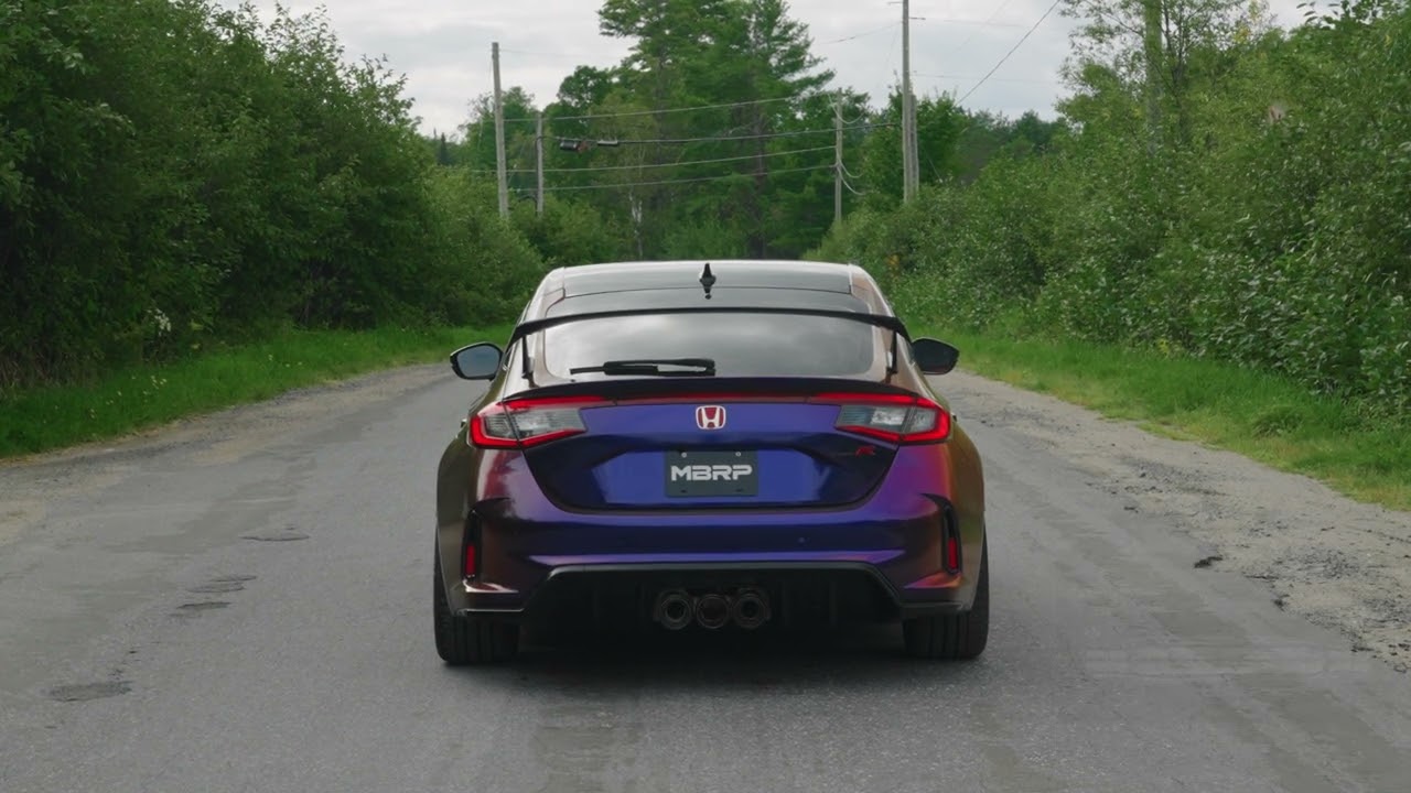 MBRP Triple Rear Exit Cat-Back Exhaust for 2023+ Honda Civic Type R | Part # S4902