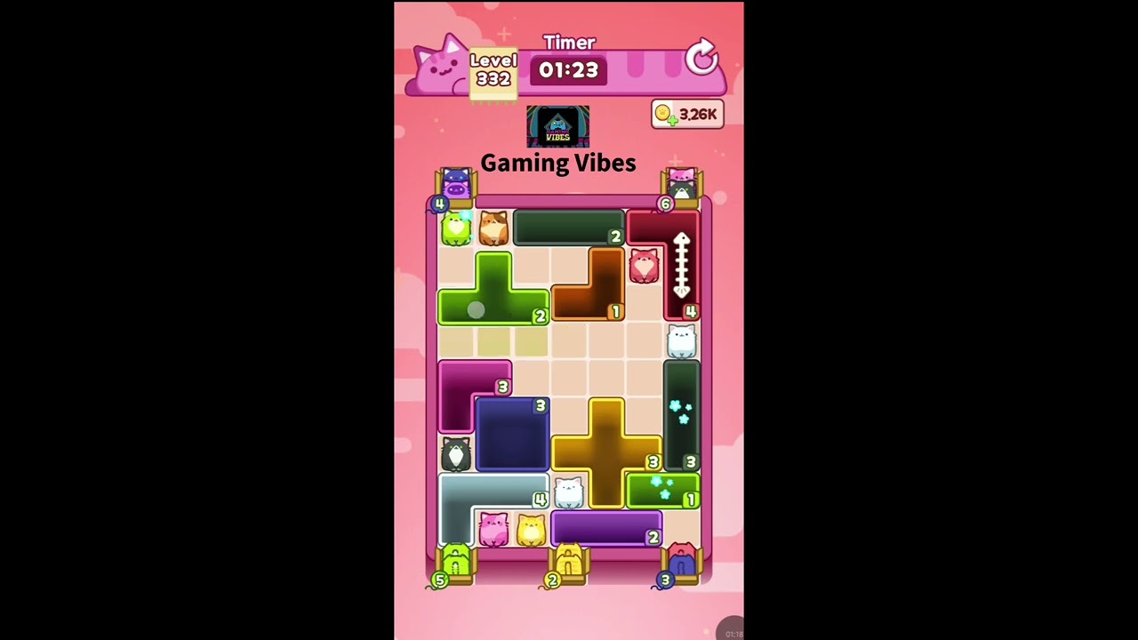 Drop The Cat Level 332 Walkthrough Solution