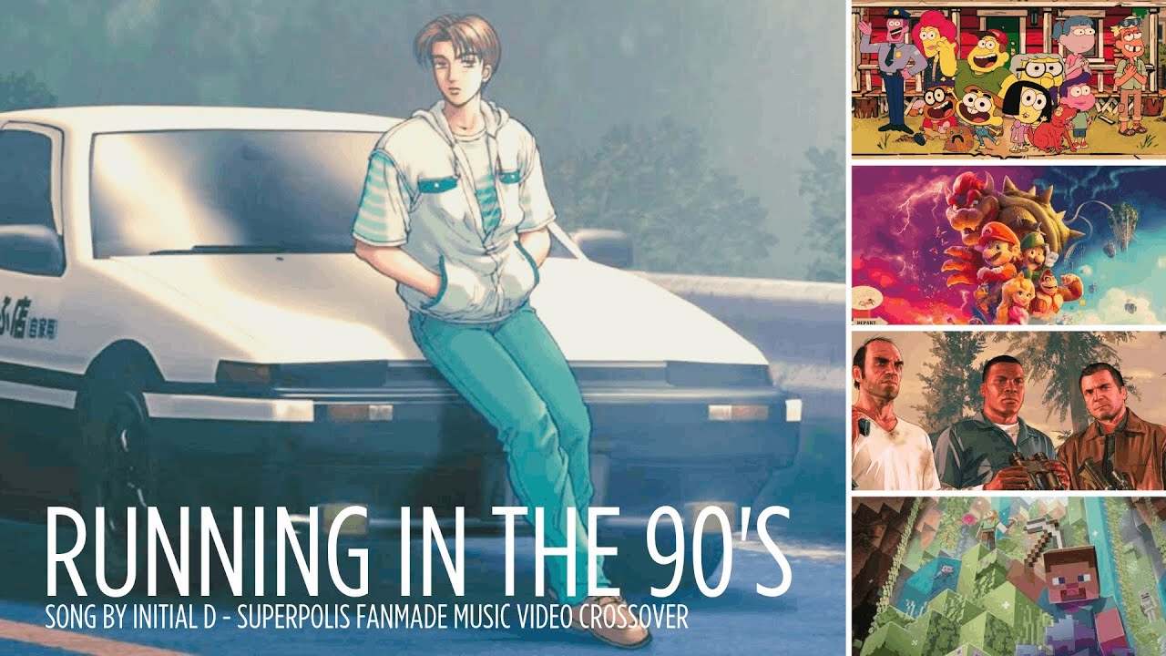 Initial D - Running In The 90's (Superpolis Fanmade Music Video Crossover)