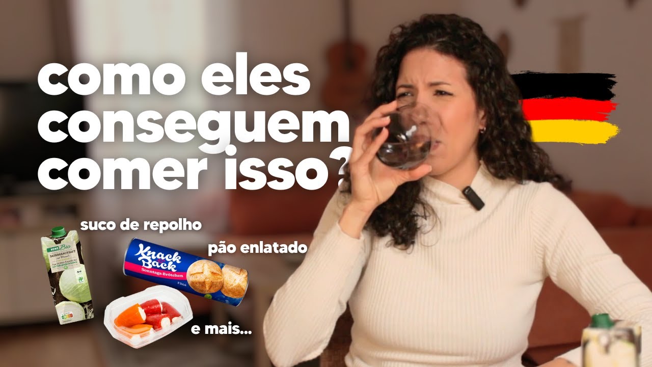 experimentando comidas estranhas da Alemanha 🇩🇪