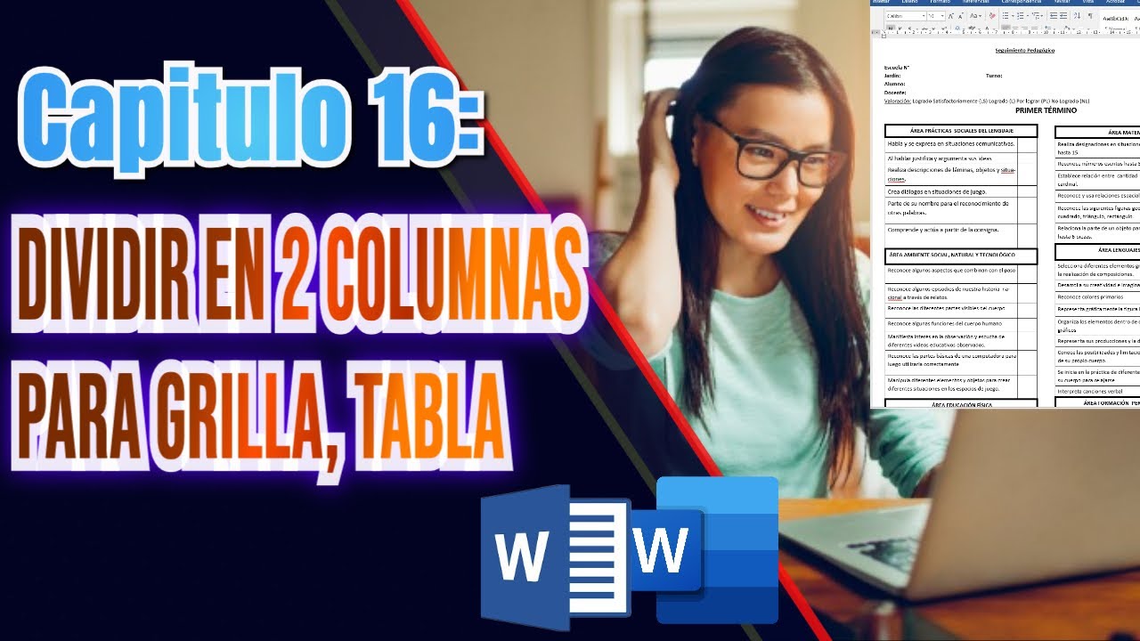 COMO trabajar con dos columnas y varias tablas en WORD (2025)