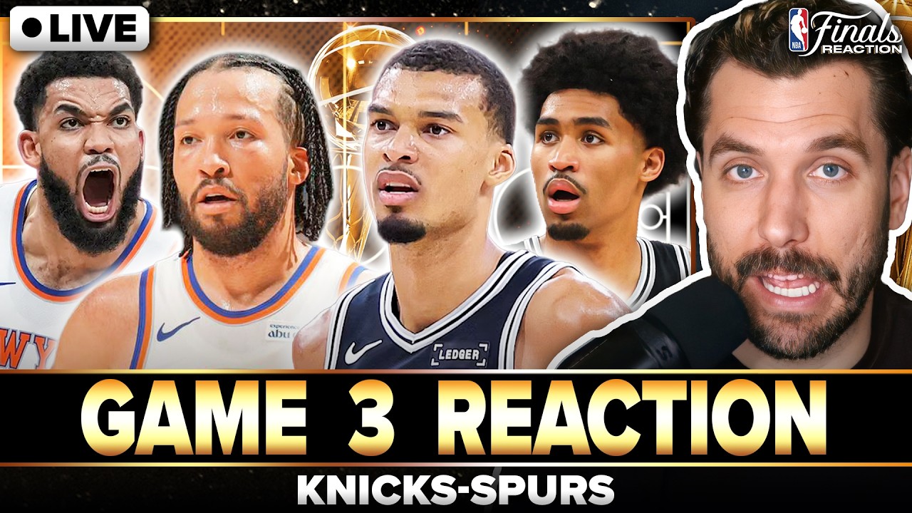 SPURS-KNICKS GAME 3 REACTION: Wemby & Castle STAY ALIVE w/ win over Brunson & KAT, NBA Finals at 2-1