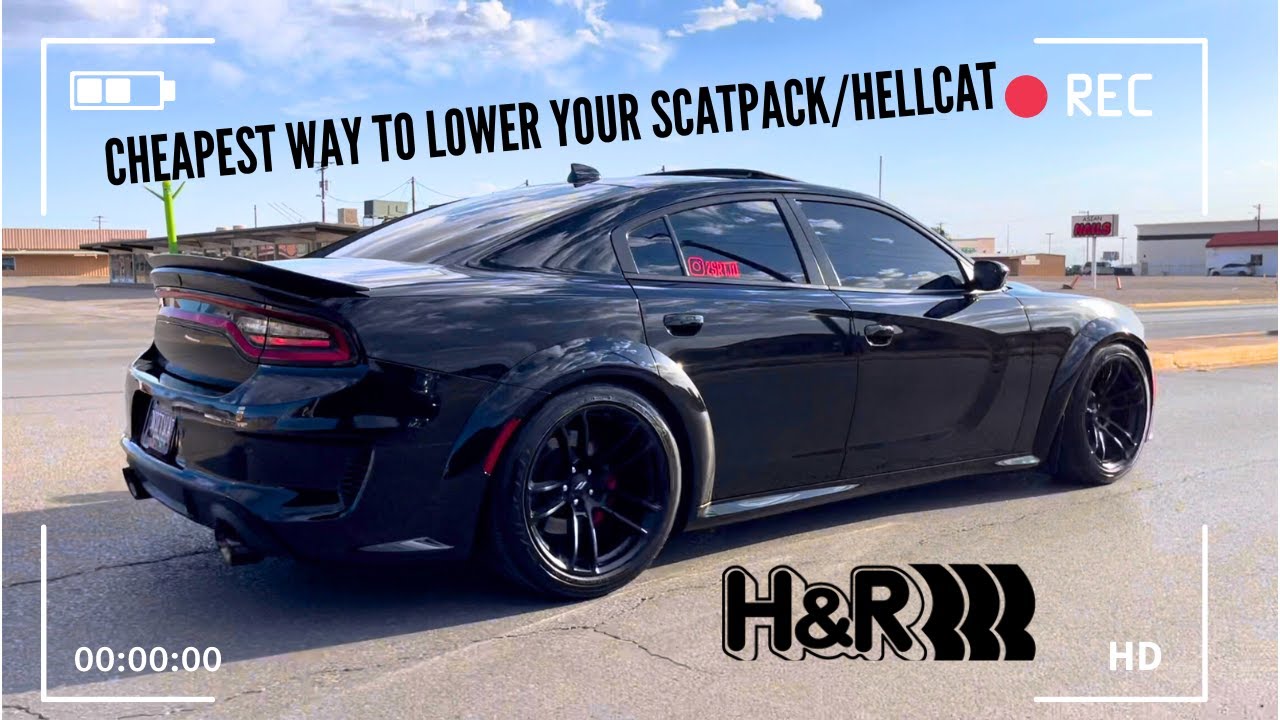LOWERED MY WIDEBODY SCATPACK ON H&R SPRINGS!🔥