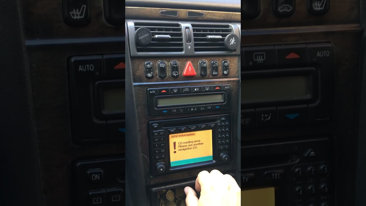 W210 Mercedes Comand 2.0 televizyon+cd+telefon+navigasyon kullanımı