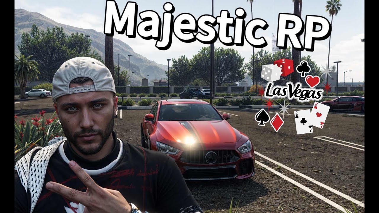 GTA 5 Majestic Role Play LAS VEGAS  Зимний пропуск 2026 7ч