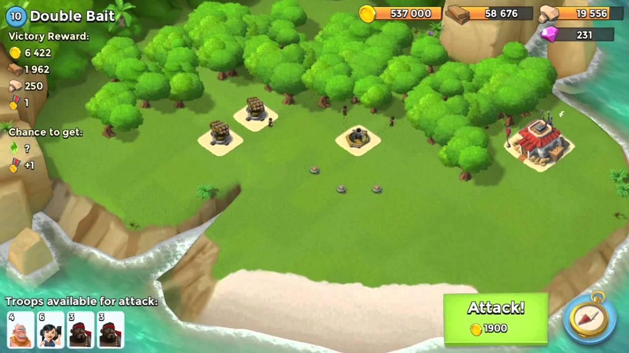 Boom Beach: Guide d'attaque des îles en mode solo. - HD Français - RK