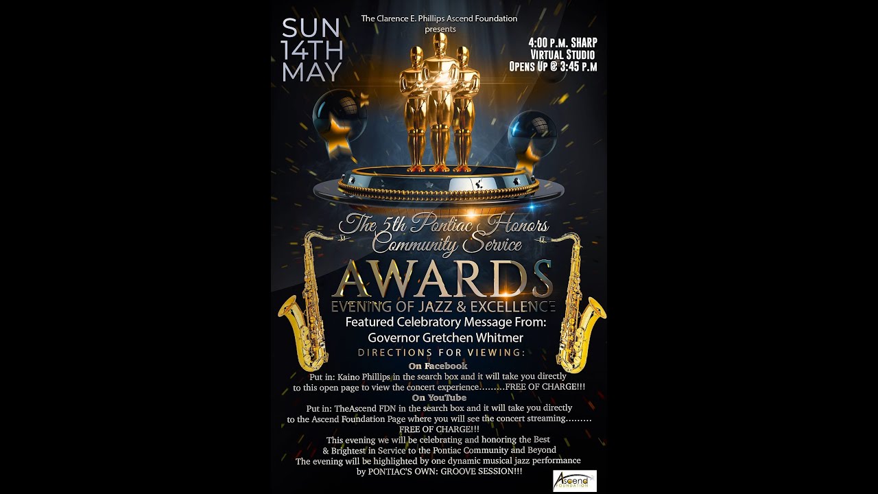 2023 Clarence E. Phillips Ascend FDN Presents - 5th Annual Pontiac Honors Community Service Awards