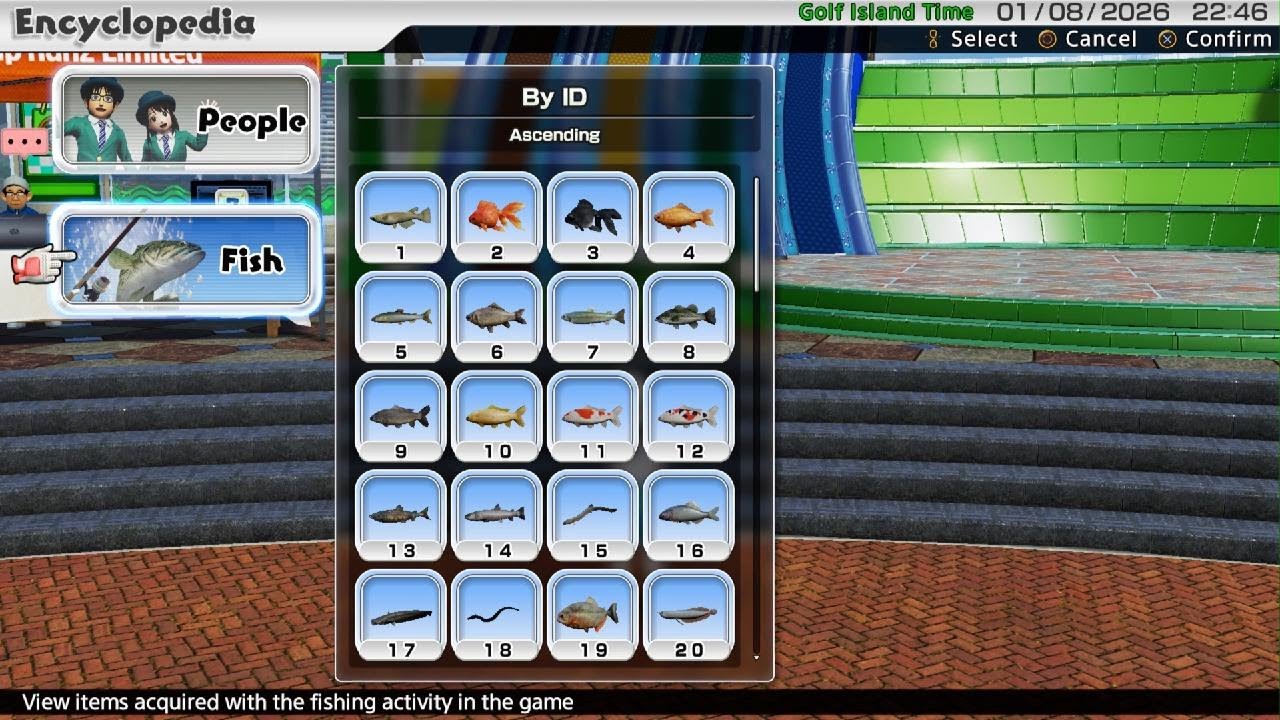 Everybody's Golf (2017) - All Fish Showcase (Including DLC Fish)