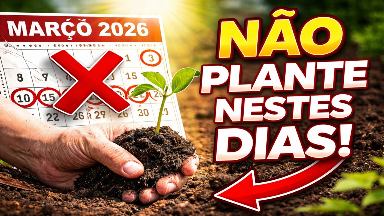 NÃO Plante Nestes Dias de Março 2026! ❌ O Erro Fatal Que Destruirá Sua Horta (Calendário Lunar)