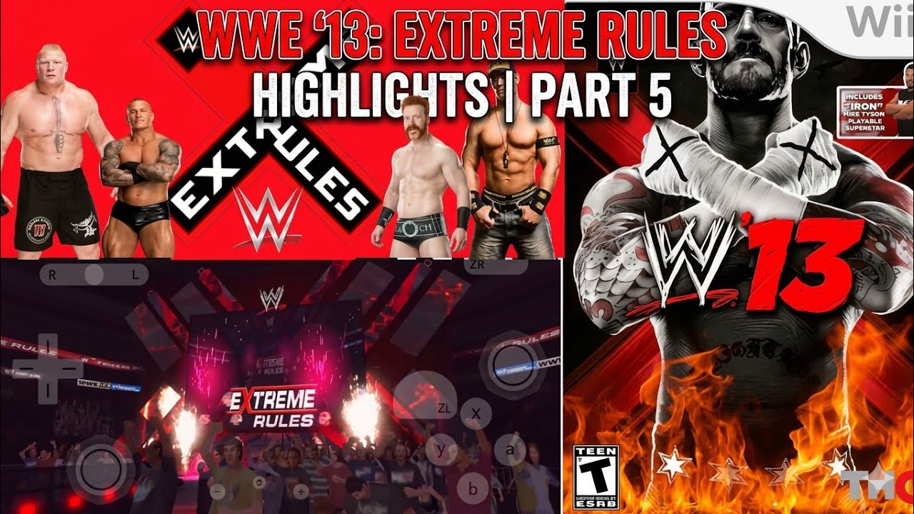 WWE 2K13 Universe Mode Extreme Rules Full Show Highlights Video WWE 13 Part # 5