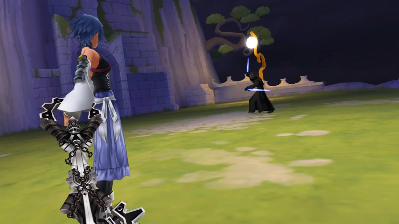 Kingdom Hearts Birth by Sleep Final Mix: Mysterious Figure (Aqua Critical) Boss Fight