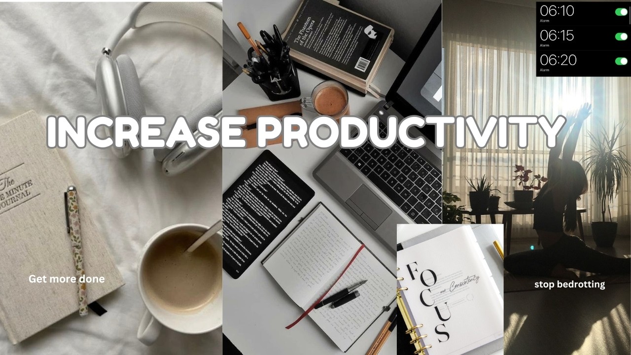 How to get out of a PRODUCTIVITY SLUMP and get MORE done| Tips to increase your PRODUCTIVITY
