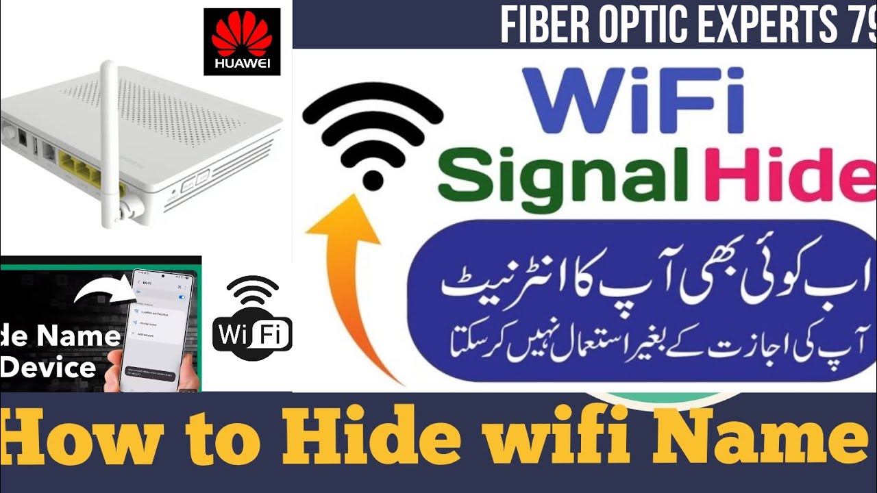 How To Hide Wi-Fi Network Name in Huawei Router (SSID)Wifi Name ko Hide ksy kry/ fiber optic expert 