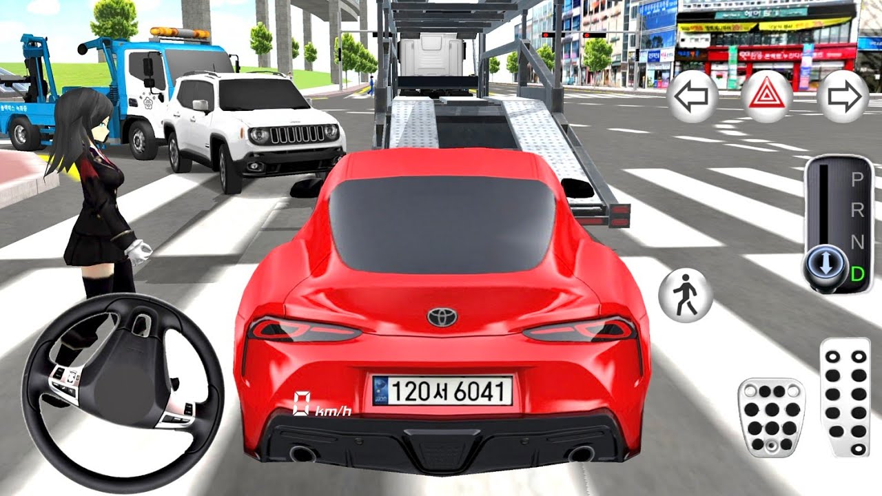 3D Driving Class | Toyota Supra City Drive & Parking Challenge (Realistic Gameplay)