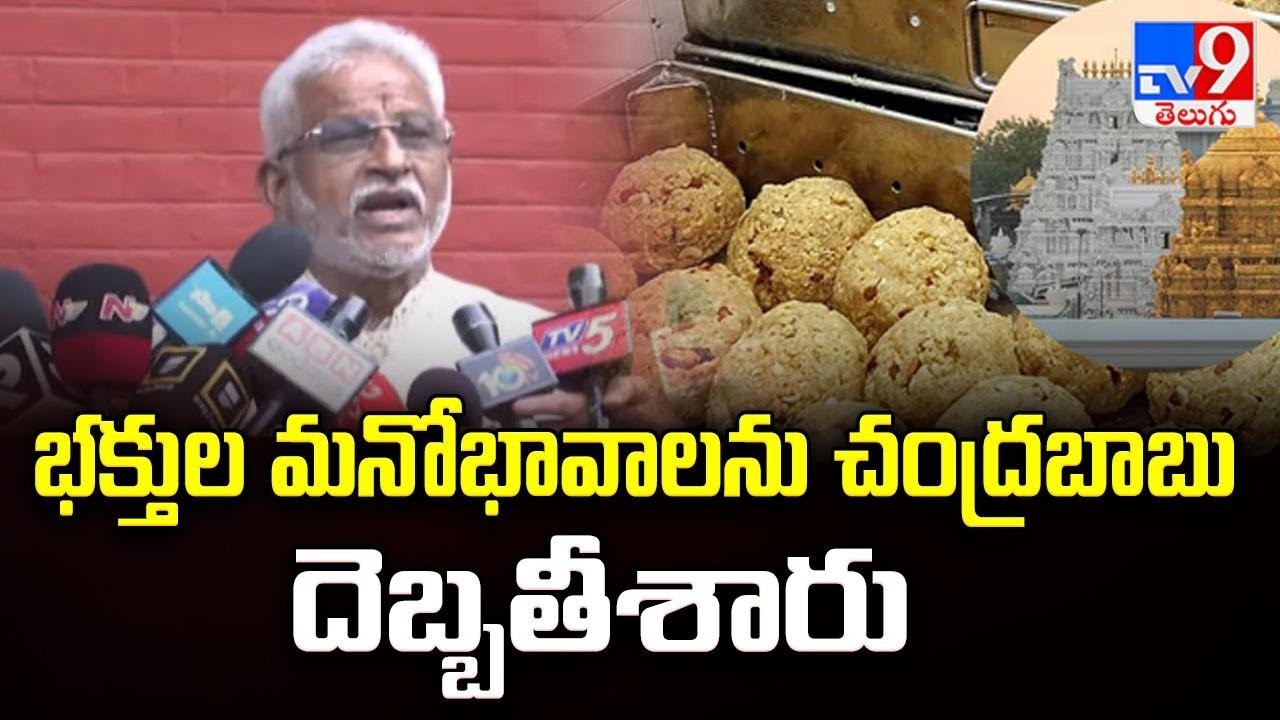 భక్తుల మనోభావాలను చంద్రబాబు దెబ్బతీశారు : YV Subba Reddy   - TV9