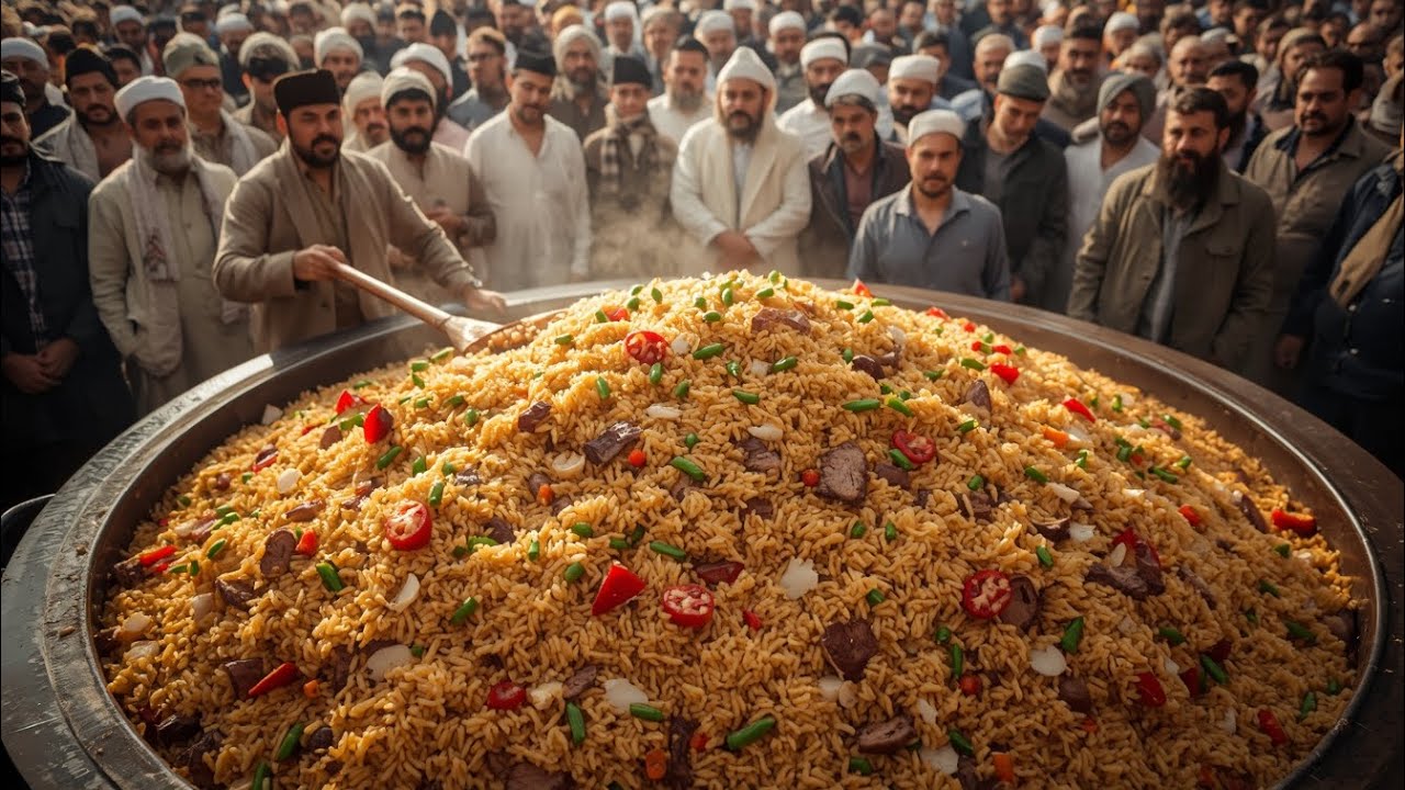 Afghani Giant Kabuli pulao Recipe - National Dish of Afghanistan 