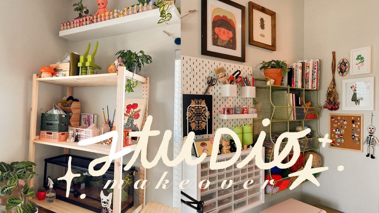 art studio makeover and organization ✶