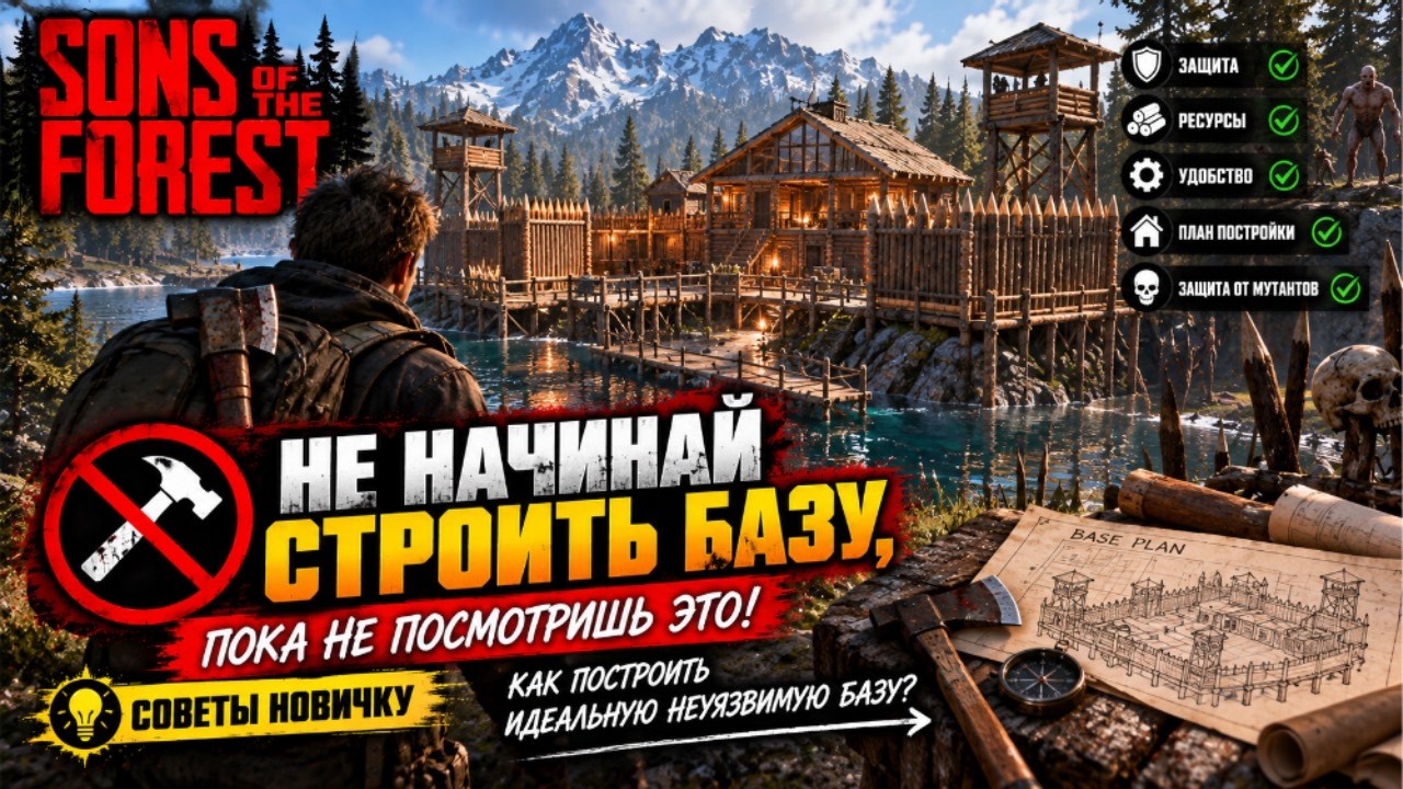 Неуязвимая база в Sons of the Forest Не повторяй ошибки!