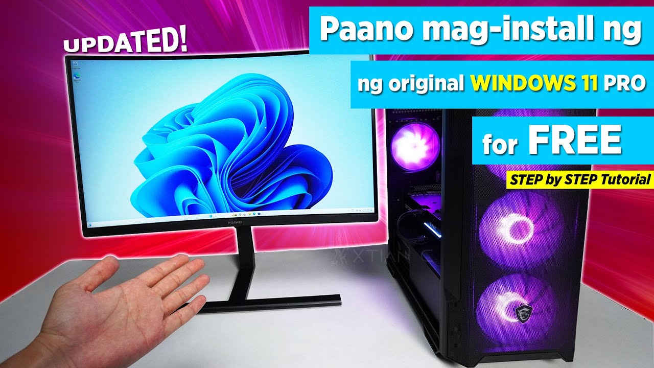 Paano mag-install ng Original Windows 11 PRO for FREE sa Newly built Gaming PC - Step by step Guide