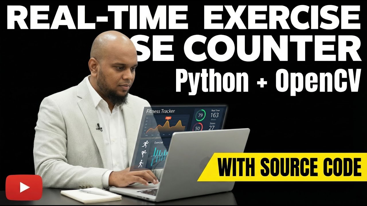 AI Fitness Tracker: Real-Time Exercise Counter in Python + OpenCV & MediaPipe + Source Code | Tamil