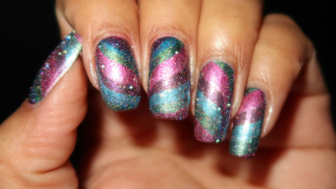 Jewel Tone Water Marble | 12 Days of Christmas Nail Art 2023 | DIY Tutorial | MSLP