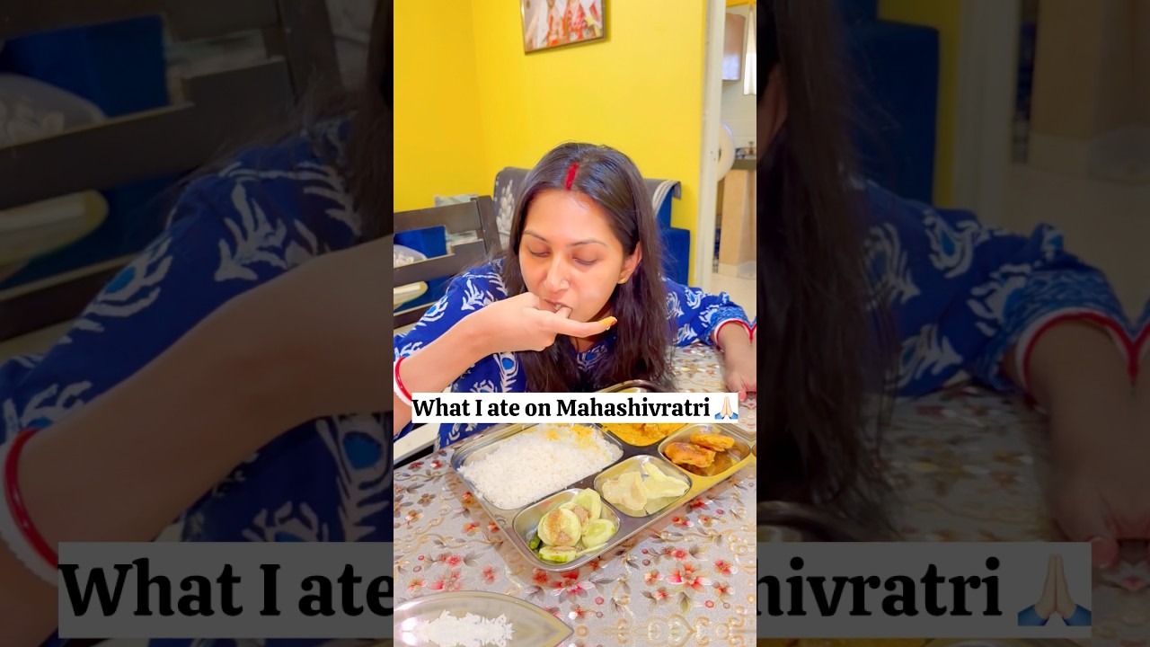 What I ate on Mahashivratri 🙏🏻 #shorts #whatieatinaday #mahashivratri #fasting