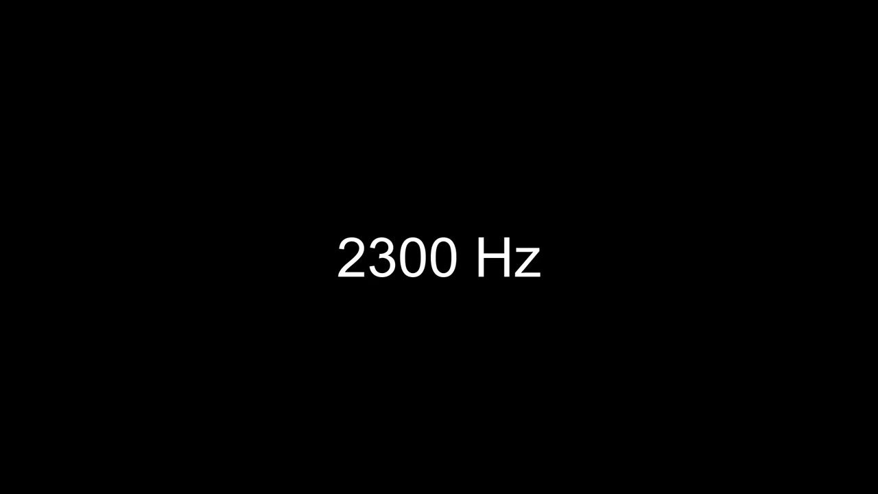 How 2300 Hz Sounds to the Human Ear
