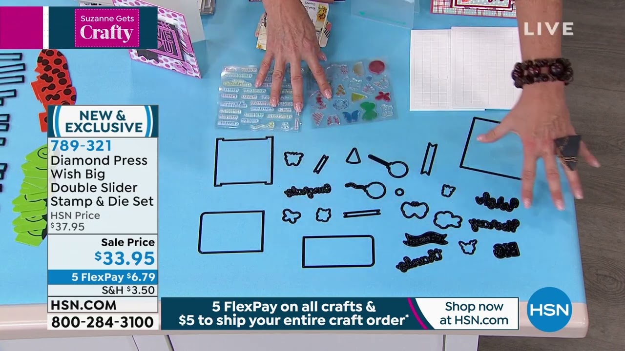 Diamond Press Wish Big Double Slider Stamp and Die Set