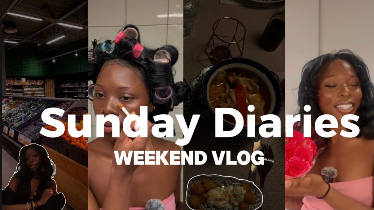 SUNDAY DIARIES 💕✨ GRWM, mini cleaning + More. #grwm #foryou #dailyvideoblog #dayinmylife 