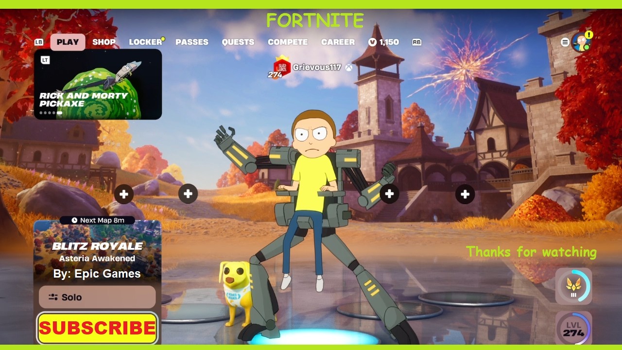 Fortnite: Blitz Royale Solo Gameplay | Mecha Morty