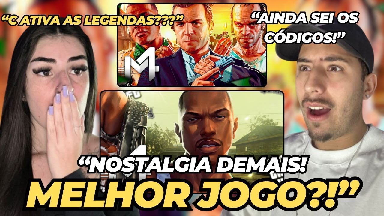 REAGINDO | Michael, Franklin & Trevor (Grand Theft Auto) - 𝐕 // CJ (GTA) - San Andreas | M4rkim