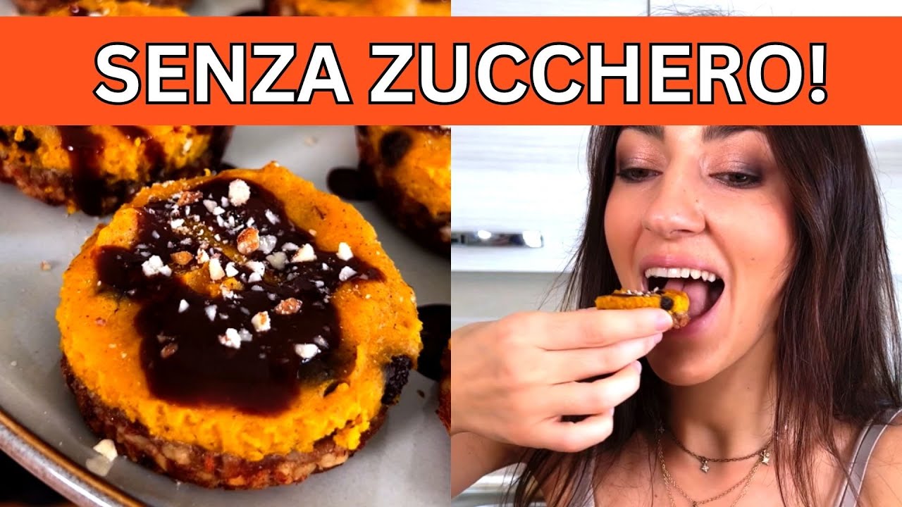 TORTINI DI ZUCCA, veloci e SENZA ZUCCHERO!