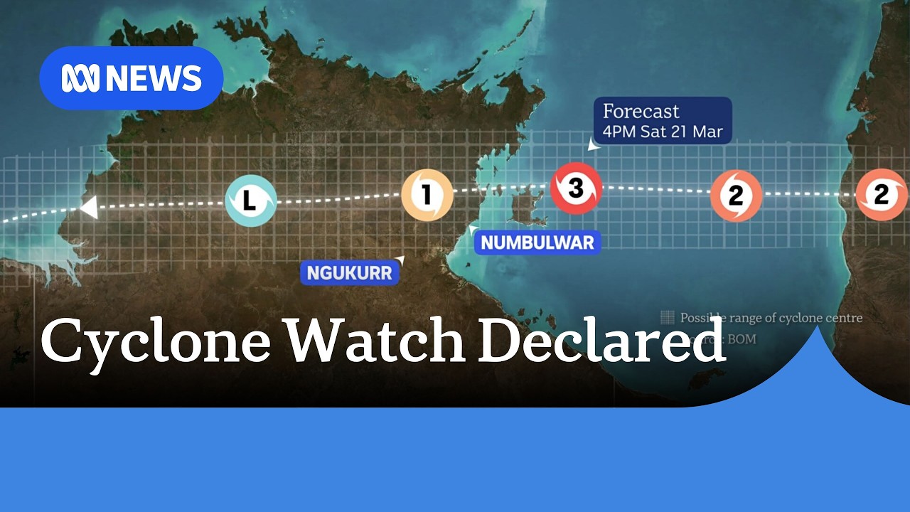 BOM declares cyclone watch for NT, Tropical Cyclone Narelle set to hit on Saturday | ABC NEWS