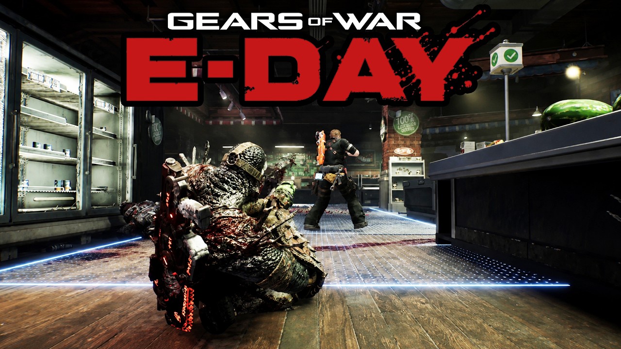 Gears of War E-Day: сетевой режим, 70+ минут захвата точек, без комментариев!