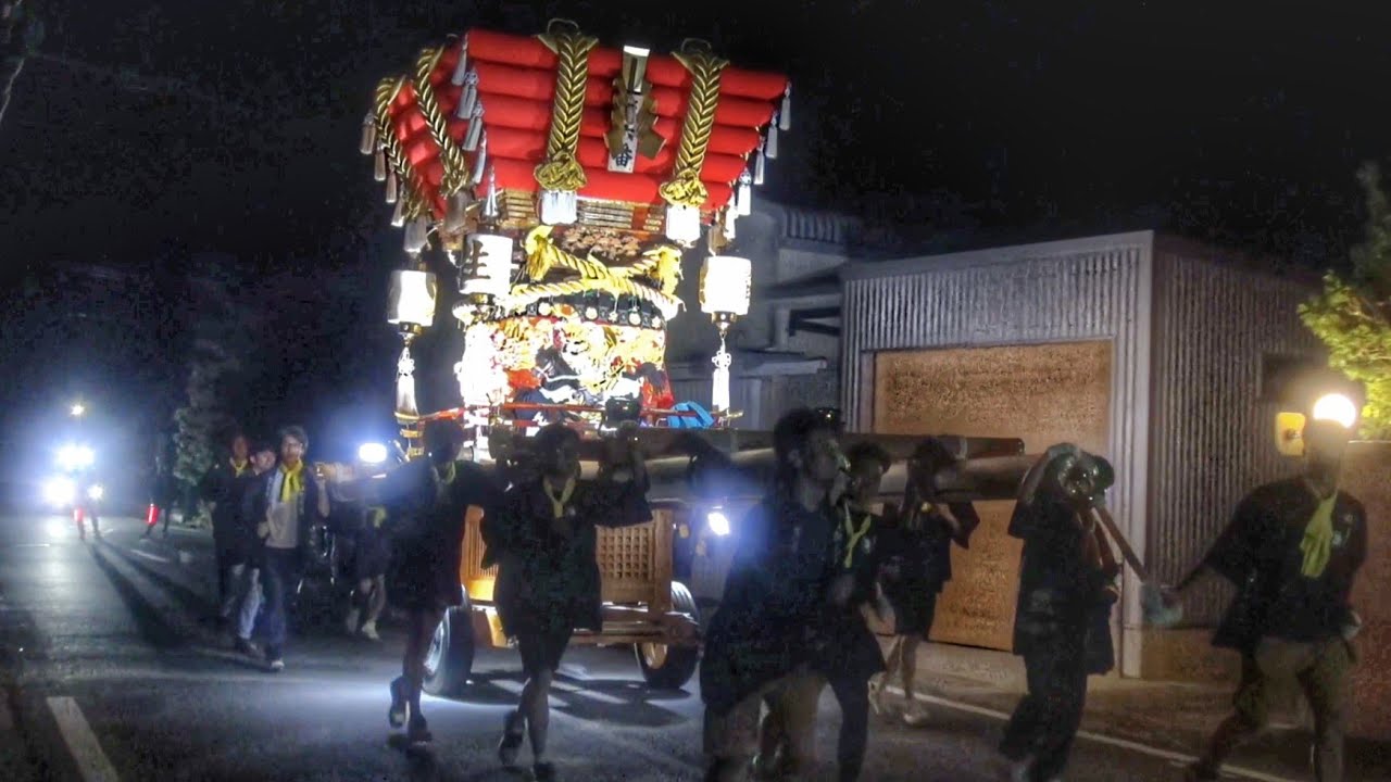 2025.4.20 南あわじ市 阿万【吹上】バス停 最後の 練り 亀岡八幡宮 春祭り 本宮 だんじり