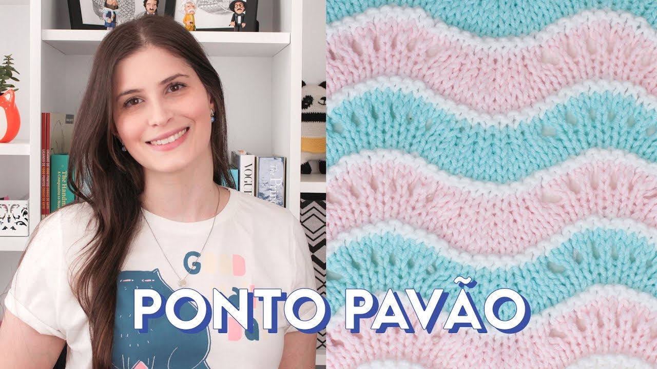 Como tricotar o PONTO PAVÃO  |  PONTOS DE TRICÔ #16