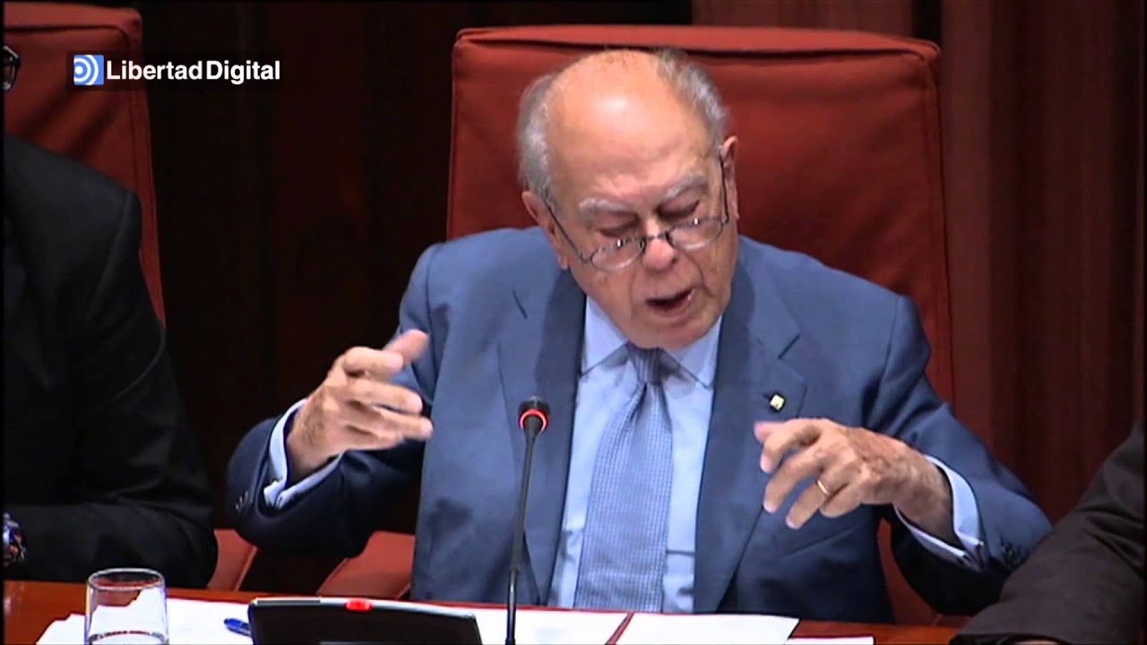 El enfado de Pujol en el Parlamento Catalán