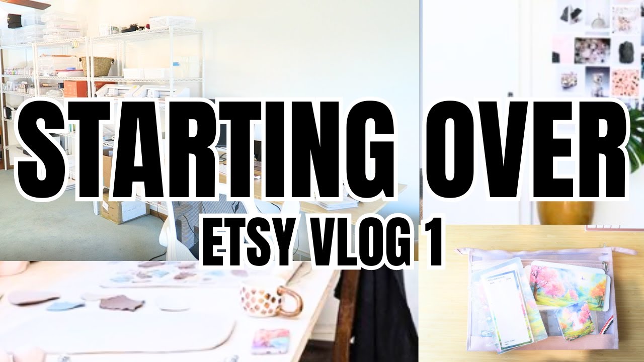 SMALL BUSINESS VLOG 01: Starting Over on Etsy ✨