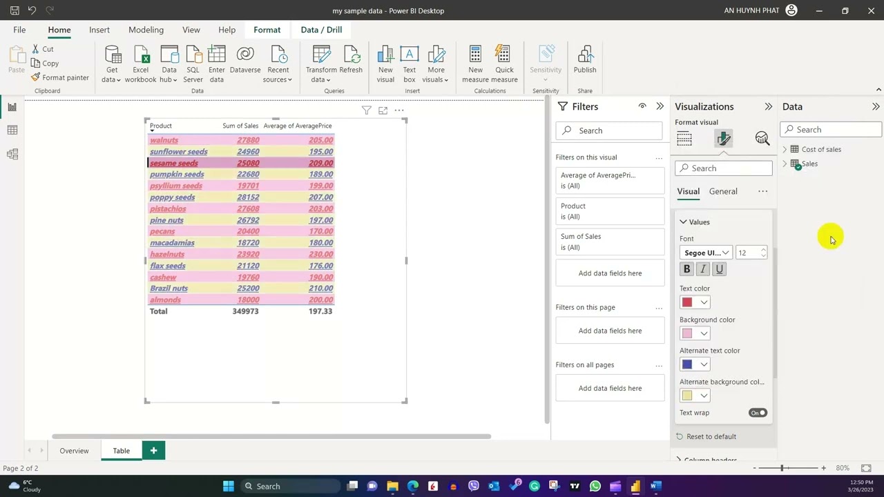 #14 Formatting font and size | Power BI