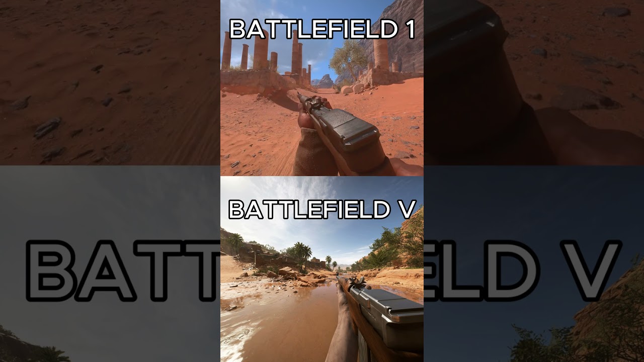 BF1 Vs BF5 - Selbstlader M1916 Comparison 
