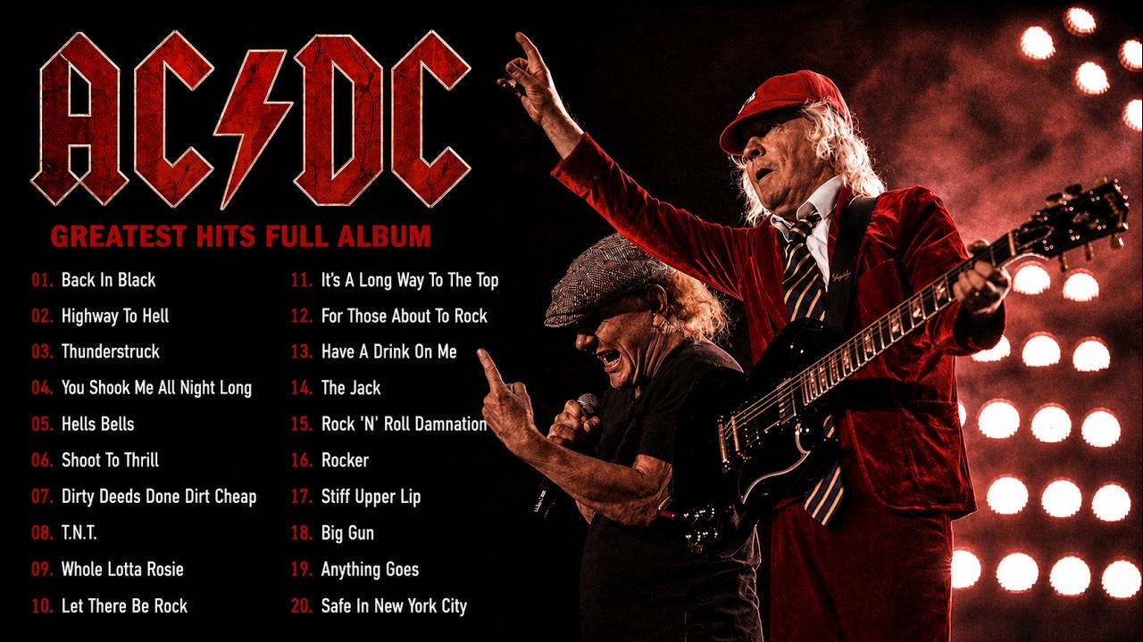AC/DC Greatest Hits ⚡ Best of AC/DC | Full Rock Playlist