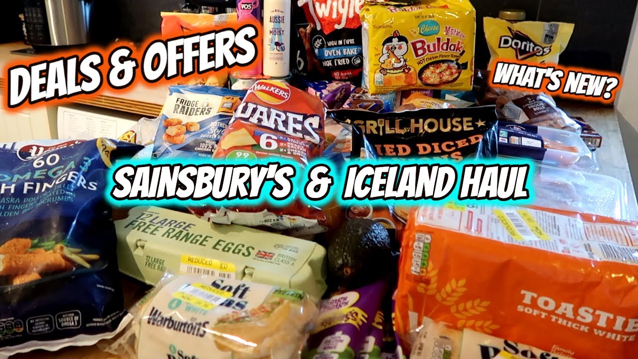 SAINSBURY'S GROCERY HAUL & NEW ICELAND OFFERS!