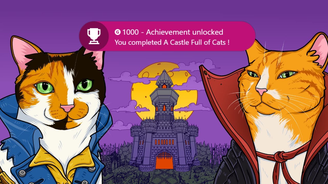 A Castle Full of Cats - 100% Walkthrough (1000G in 40 Minutes)
