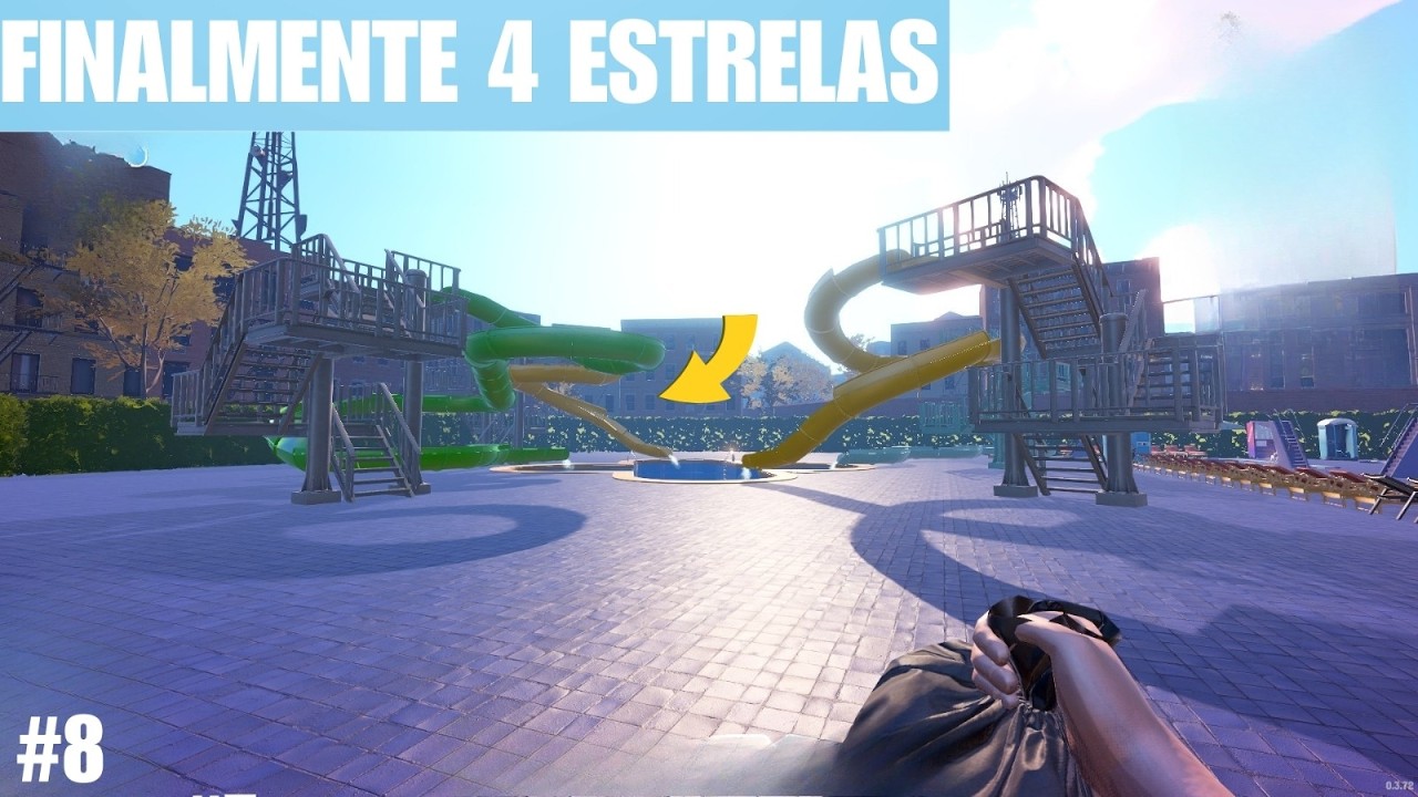 Passei MAL… Mas Veio a 4ª Estrela ⭐ | Waterpark Simulator #8