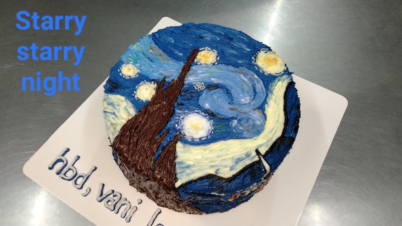 The Starry Night in buttercream @ArtCakes
