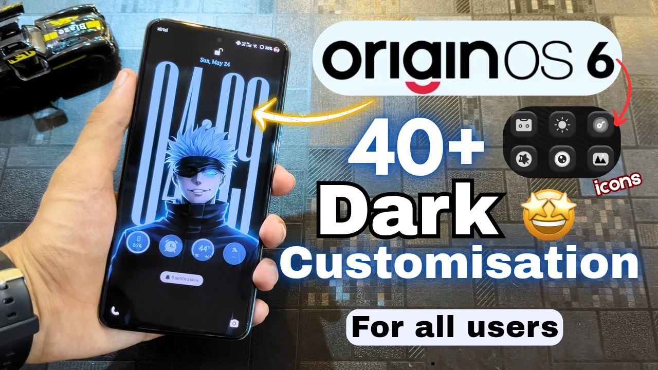 Origin os 6 Dark Customisation 😈 | Best widgets and icons 🤩