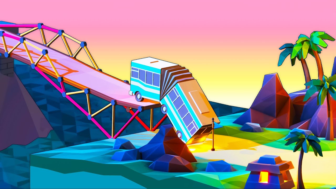 These Challenge Mode Bridges Literally Break Physics in Poly Bridge 2