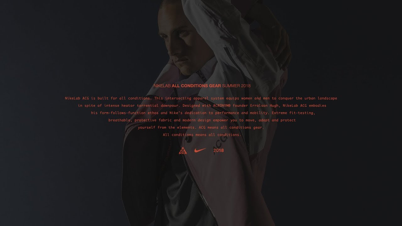DEMONSTRATION | NikeLab ACG 2018