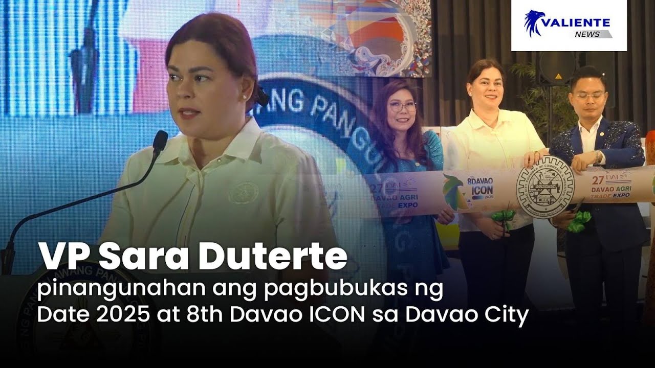 VP SARA PINANGUNAHAN ANG PAGBUBUKAS NG DATE 2025 AT 8TH DAVAO ICON SA DAVAO CITY (02 Oct 2025)